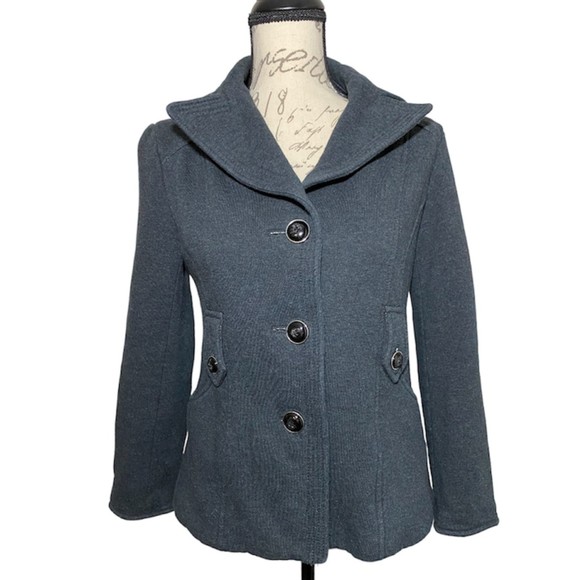 Kenneth Cole Reaction Jackets & Blazers - Kenneth Cole Reaction Cotton Polyester Peacoat Jacket Size S Gray